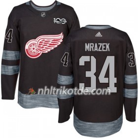 Detroit Red Wings Trikot Petr Mrazek 34 1917-2017 100th Anniversary Adidas Schwarz Authentic - Herren